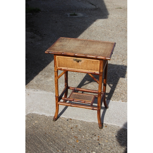 4 - VINTAGE BAMBOO HABERDASHERY CABINET
72 X 45 X 42CM