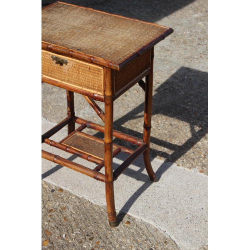 4 - VINTAGE BAMBOO HABERDASHERY CABINET
72 X 45 X 42CM