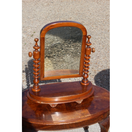 5 - QUANTITY OF VINTAGE SIDE TABLES AND DRESS MIRROR x5