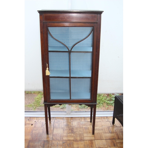 6 - EDWARDIAN DISPLAY CABINET
61 X 30 X 139CM