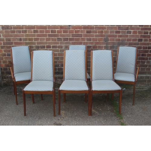 7 - SET OF 6 MACINTOSH DINING CHAIRS - TWO ARE CARVERS 
47 X 50 X 93CM