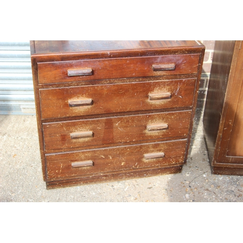 8 - VINTAGE DRESSING TABLE CHEST OF DRAWERS AND TALL BOY
84 X 48 X 123CM