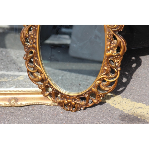 125 - 2 X ORNATE FRAMED MIRRORS 
76 X 59CM