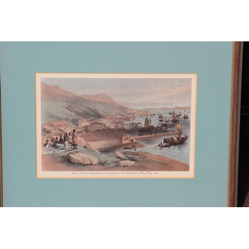 129 - 2 X ANTIQUE PRINTS OF HONG KONG
63 X 50CM