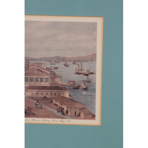 129 - 2 X ANTIQUE PRINTS OF HONG KONG
63 X 50CM