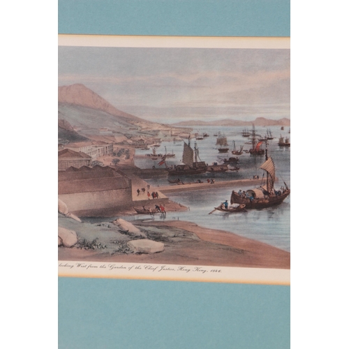 129 - 2 X ANTIQUE PRINTS OF HONG KONG
63 X 50CM