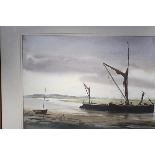 144 - SIGNED RICHARD EVERINGTON WATERCOLOUR
74 X 56CM