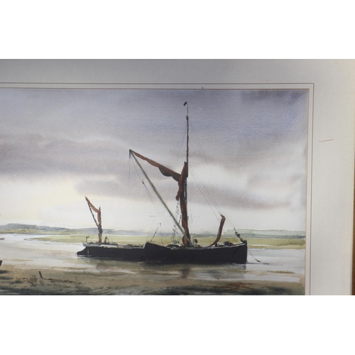 144 - SIGNED RICHARD EVERINGTON WATERCOLOUR
74 X 56CM