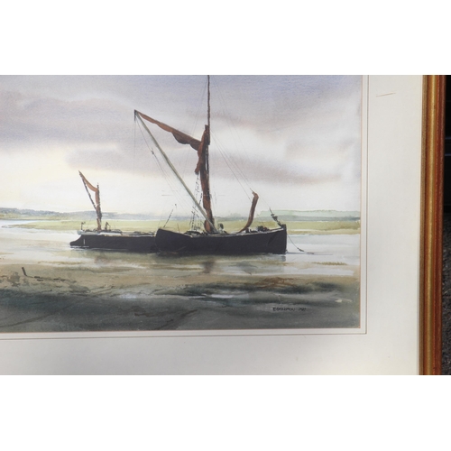 144 - SIGNED RICHARD EVERINGTON WATERCOLOUR
74 X 56CM