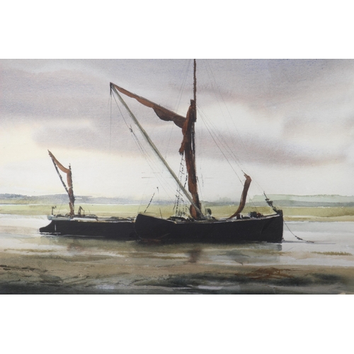 144 - SIGNED RICHARD EVERINGTON WATERCOLOUR
74 X 56CM