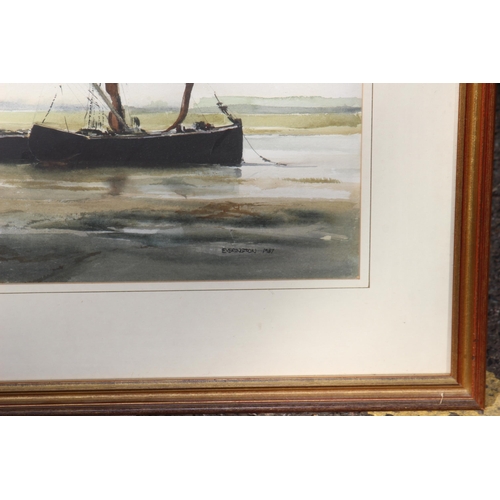 144 - SIGNED RICHARD EVERINGTON WATERCOLOUR
74 X 56CM