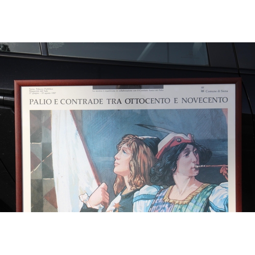 160 - LARGE PALIO E CONTRADE TRA OTTOCENTO E NOVECENTO FRAMED POSTER
102 X 72CM