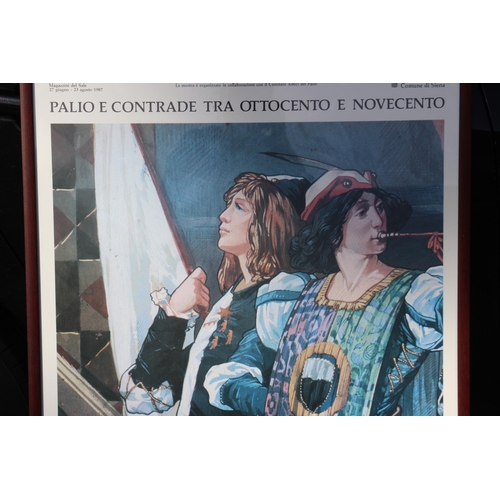 160 - LARGE PALIO E CONTRADE TRA OTTOCENTO E NOVECENTO FRAMED POSTER
102 X 72CM