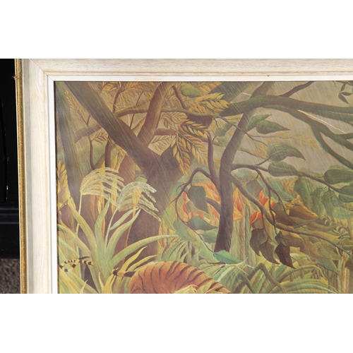 161 - HENRI ROUSSEAU FRAMED PRINT THE TIGER
72 X 59CM