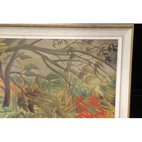 161 - HENRI ROUSSEAU FRAMED PRINT THE TIGER
72 X 59CM