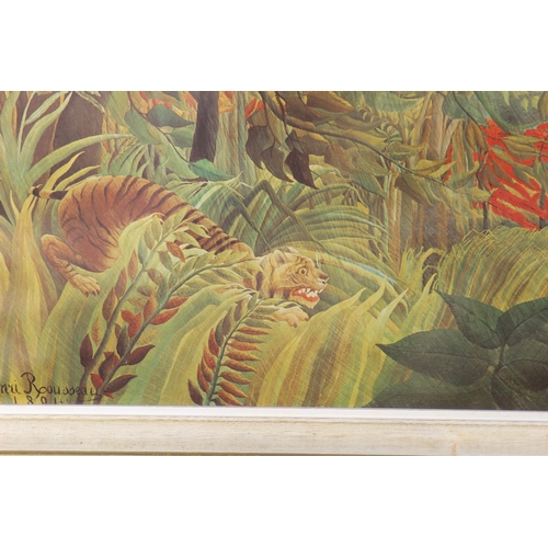 161 - HENRI ROUSSEAU FRAMED PRINT THE TIGER
72 X 59CM