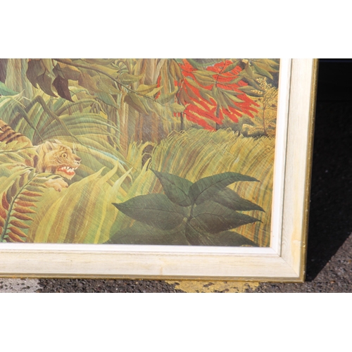 161 - HENRI ROUSSEAU FRAMED PRINT THE TIGER
72 X 59CM