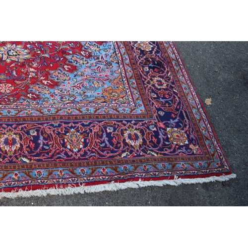 221 - LARGE IRANIAN SARUQ WOOL RUG 
406 X 297CM