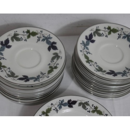 284 - ROYAL DOULTON BURGUNDY DINNER SERVICE