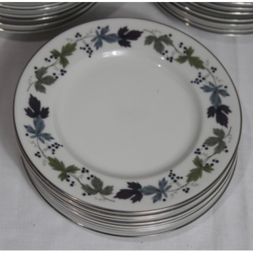 284 - ROYAL DOULTON BURGUNDY DINNER SERVICE