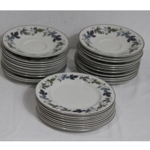 284 - ROYAL DOULTON BURGUNDY DINNER SERVICE