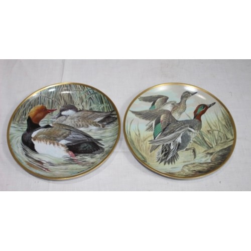 252 - LARGE QUANTITY OF VINTAGE FRANKLIN PORCELAIN BIRD PICTURE PLATES