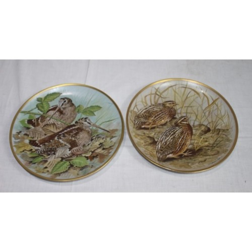 252 - LARGE QUANTITY OF VINTAGE FRANKLIN PORCELAIN BIRD PICTURE PLATES