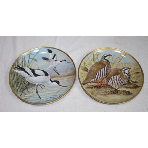 252 - LARGE QUANTITY OF VINTAGE FRANKLIN PORCELAIN BIRD PICTURE PLATES