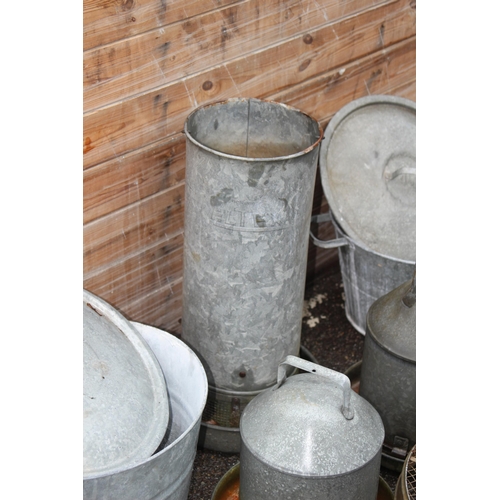 86 - QUANTITY OF GALVANISED ITEMS