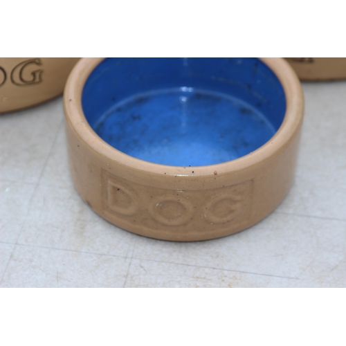 103 - 3 X DOG BOWLS