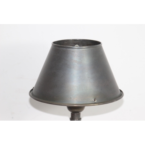 208 - CONTEMPORARY GUNMETAL GREY METAL TABLE LAMP
60CM