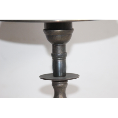 208 - CONTEMPORARY GUNMETAL GREY METAL TABLE LAMP
60CM