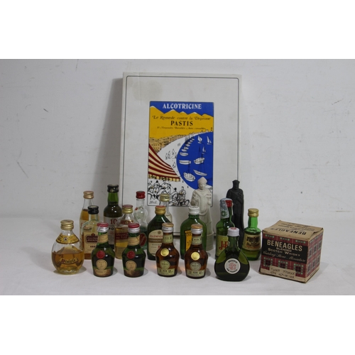 602 - JOB LOT OF MINIATURES AND ALCOTRICINE AMPOULES PASTIS TASTING SET