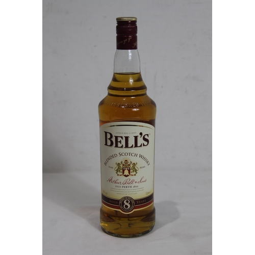 605 - I LITRE BOTTLE OF BELLS WHISKEY