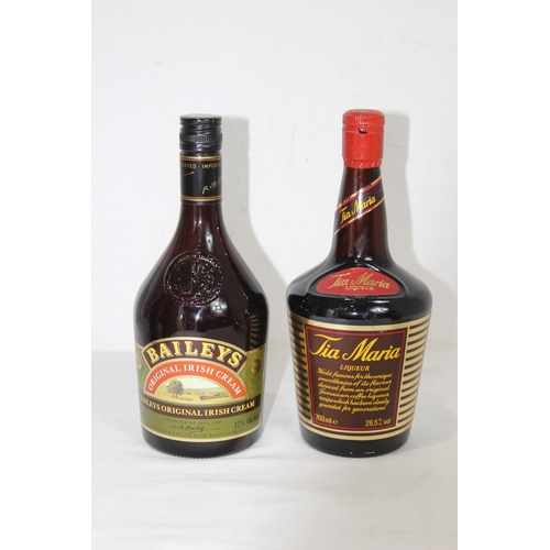 608 - BOTTLE OF BAILEYS AND TIA MARIA