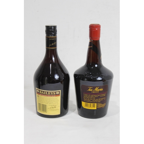 608 - BOTTLE OF BAILEYS AND TIA MARIA