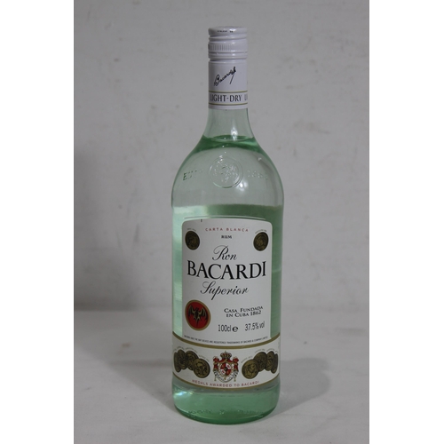 611 - 1 LITRE BOTTLE OF BACARDI