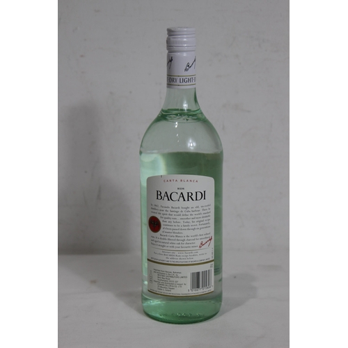 611 - 1 LITRE BOTTLE OF BACARDI