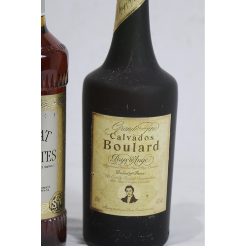 620 - 1 LITRE OF CALVADOS AND BOTTLE OF MUSCAT