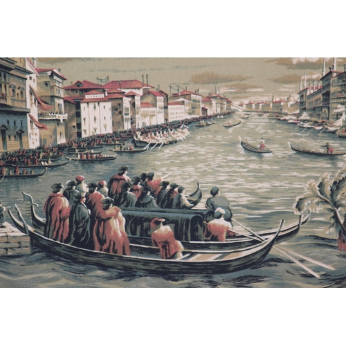 175 - PRINT ON CLOTH OF VENICE 
121 X 87CM