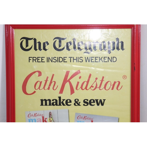 178 - SIGNED CATH KIDSTON POSTER FRAMED
67 X 47CM