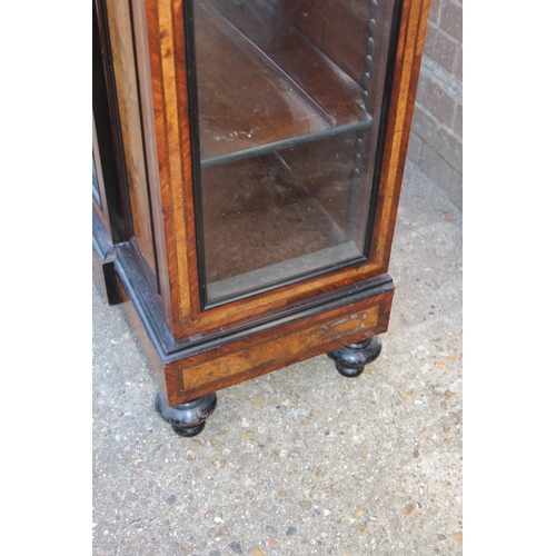 44 - ANTIQUE VICTORIA DISPLAY CABINET 
109 X 42 X 114CM