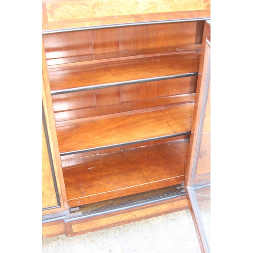 44 - ANTIQUE VICTORIA DISPLAY CABINET 
109 X 42 X 114CM