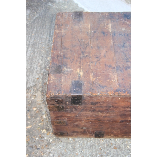 49 - ANTIQUE TRUNK 
87 X 63 X 46CM