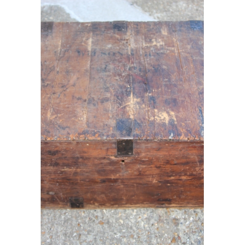 49 - ANTIQUE TRUNK 
87 X 63 X 46CM