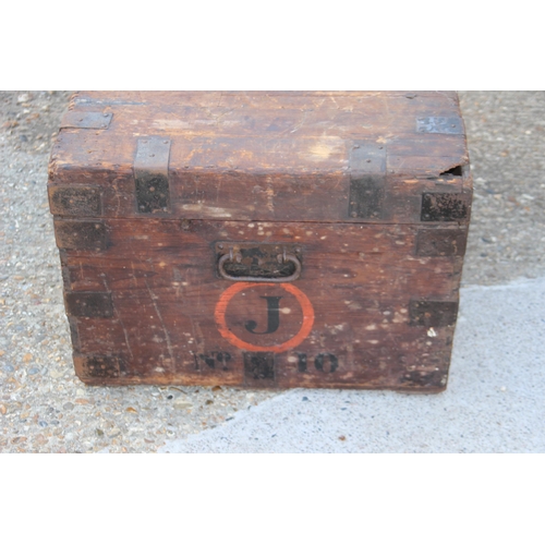 49 - ANTIQUE TRUNK 
87 X 63 X 46CM