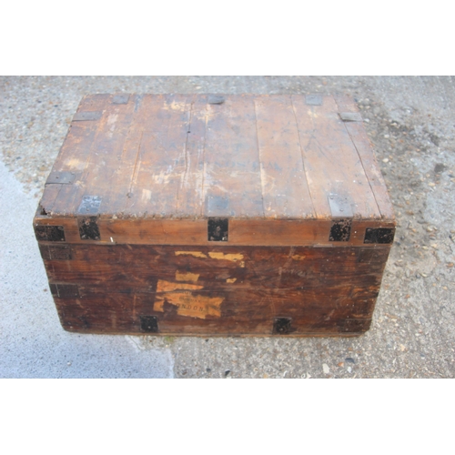 49 - ANTIQUE TRUNK 
87 X 63 X 46CM