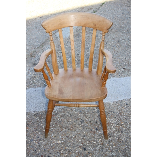 51 - 6 X PINE FARMHOUSE CHAIRS INCLUDING 2 CARVERS
57 X 47 X 91CM