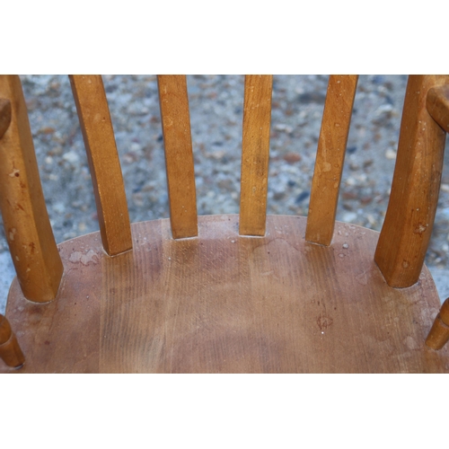 51 - 6 X PINE FARMHOUSE CHAIRS INCLUDING 2 CARVERS
57 X 47 X 91CM