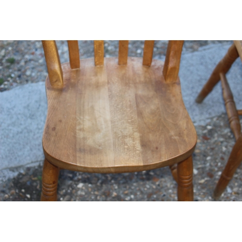 51 - 6 X PINE FARMHOUSE CHAIRS INCLUDING 2 CARVERS
57 X 47 X 91CM